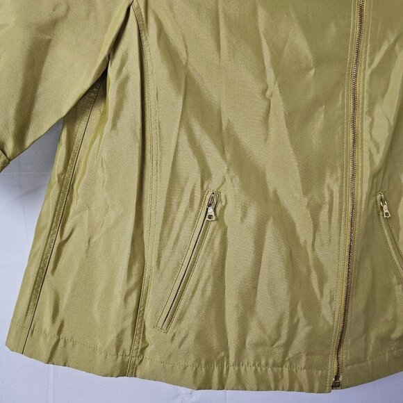 NWT Lafayette 148 Swing Jacket Womens 4 Pistachio Polished Lux Green Coat Zip - Picture 7 of 15